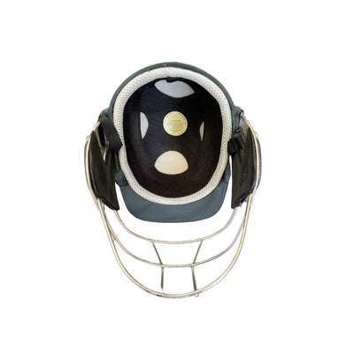 Sturdy Cheetah Green Steel Cricket Helmet - Senior