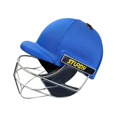 Sturdy Cheetah Royal Blue Steel Cricket Helmet - Senior