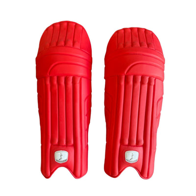 Sturdy Dragon Coloured Batting Cricket Pads - Red