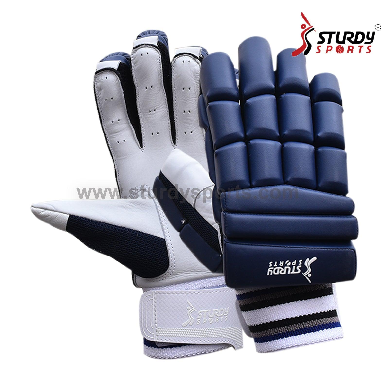 Sturdy Dragon Navy Blue Cricket Batting Gloves - Senior