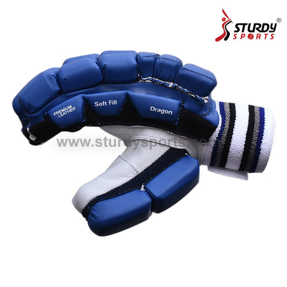 Sturdy Dragon Royal Blue Cricket Batting Gloves - Senior