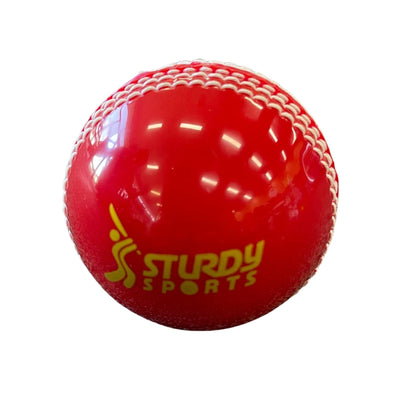 Sturdy Incredi Softaball Red White Cricket Ball - Junior